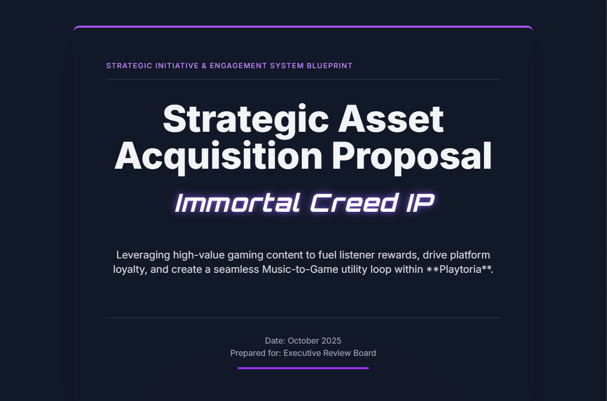 Strategic Asset Acquisition